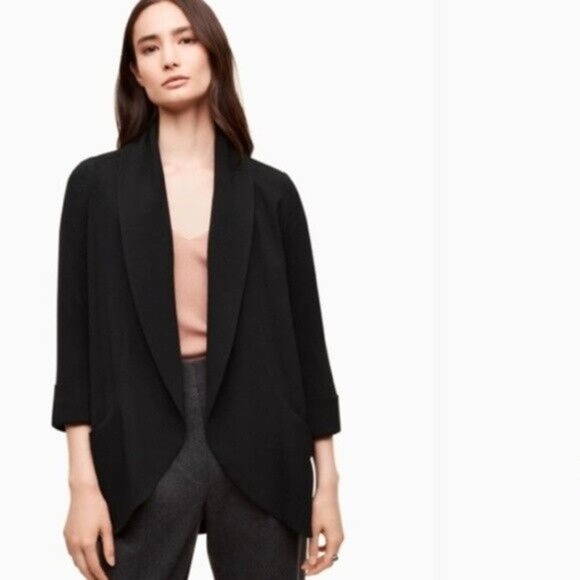 RARE wool with silk trim version
Aritzia Classic Black Blazer - Picture 1 of 9